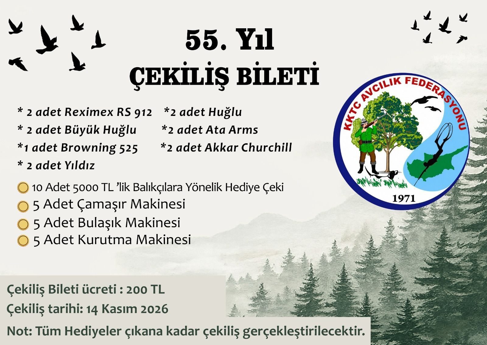 55. Yıl Çekiliş Bileti